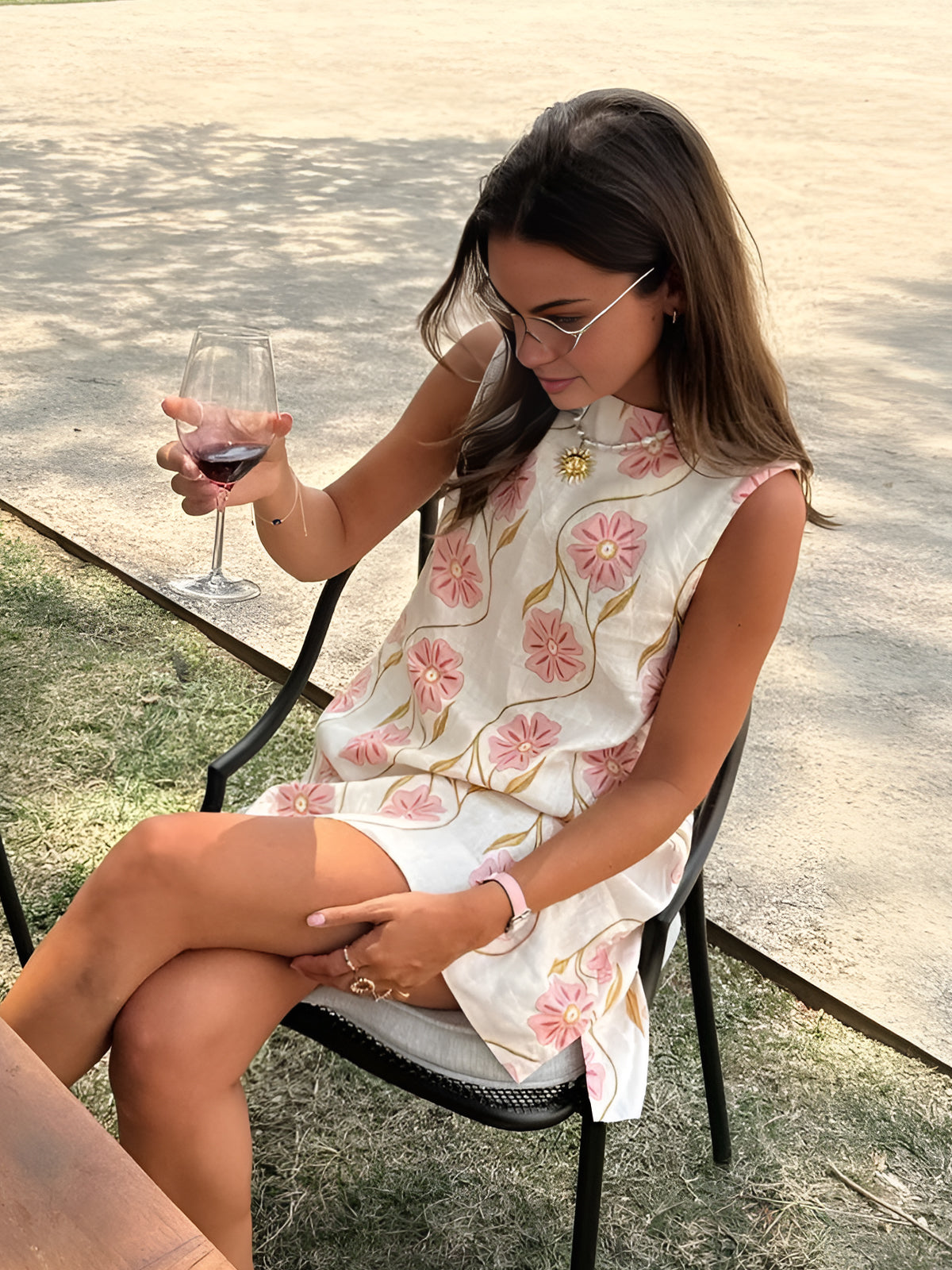 Floral Sleeveless A-Line Mini Dress