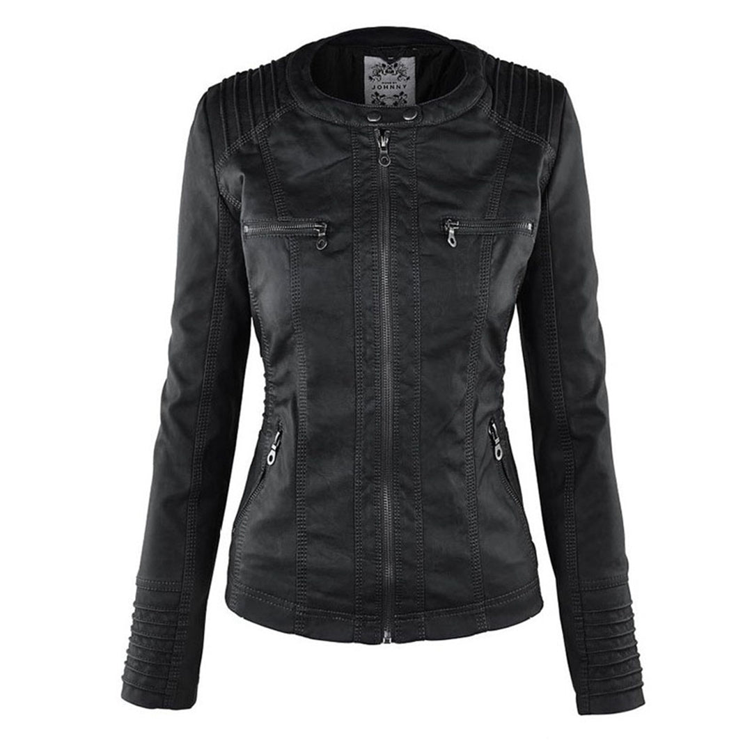 Women's Slim Fit Hooded Jacket with Full Zip Closure | Multi-Pocket Utility Style, Detailed Stitching | Size S-3XL