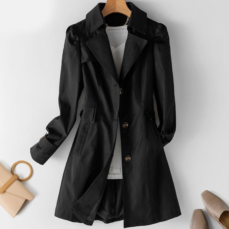 Women's Lightweight Trench Jacket Made of Polyester | Easy Care Layer for Work, Brunch and Evenings Out | Size XS-3XL