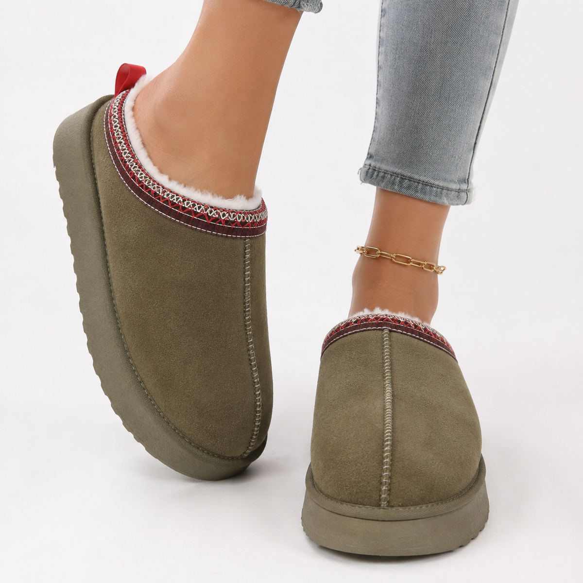 Women's Clog Slippers with a Soft Lined Interior | Closed Toe Slip On House Shoes | Platform Sole, Sizes 3-13, 4 Colors