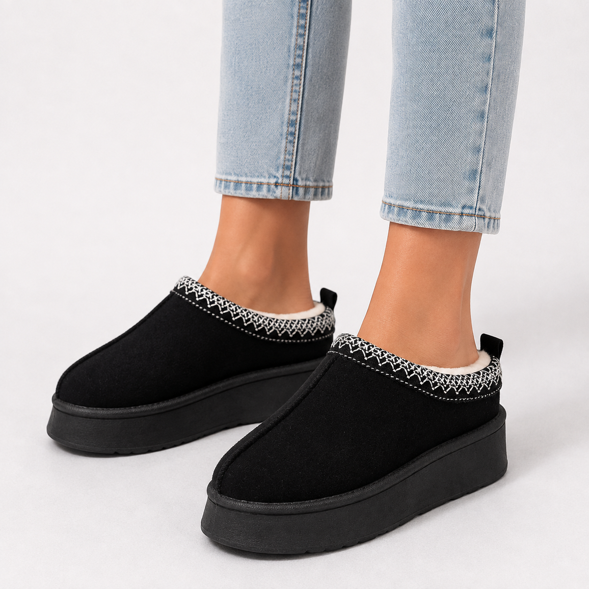 Women's Clog Slippers with a Soft Lined Interior | Closed Toe Slip On House Shoes | Platform Sole, Sizes 3-13, 4 Colors