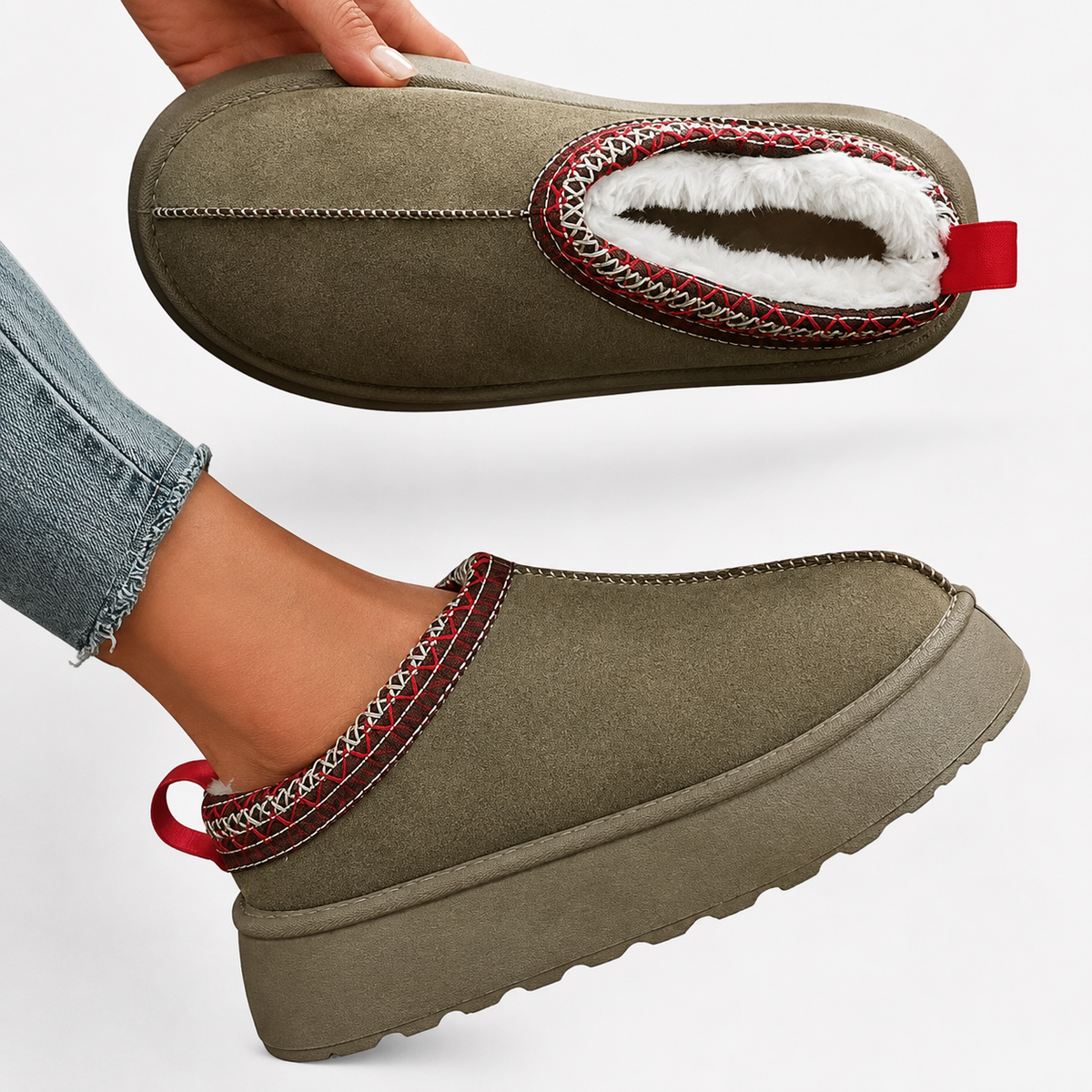 Women's Clog Slippers with a Soft Lined Interior | Closed Toe Slip On House Shoes | Platform Sole, Sizes 3-13, 4 Colors