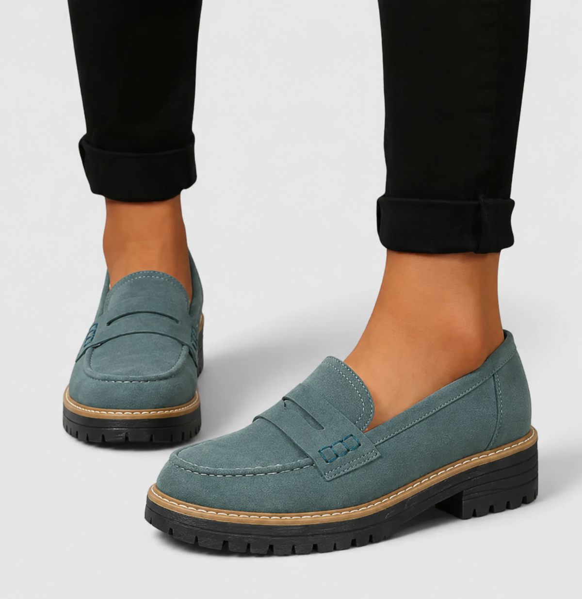 Women's Loafers with Contoured Padded Insole | Cushioned Sole Slip On Shoes for Long Days | Size 6-9.5, 6 Colors