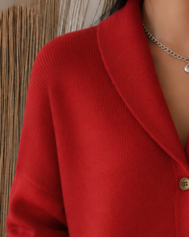 Women's Cardigan Sweater with a Collar and Button Front | Soft Knit in a Relaxed Fit | Size S-3XL, 3 Colors