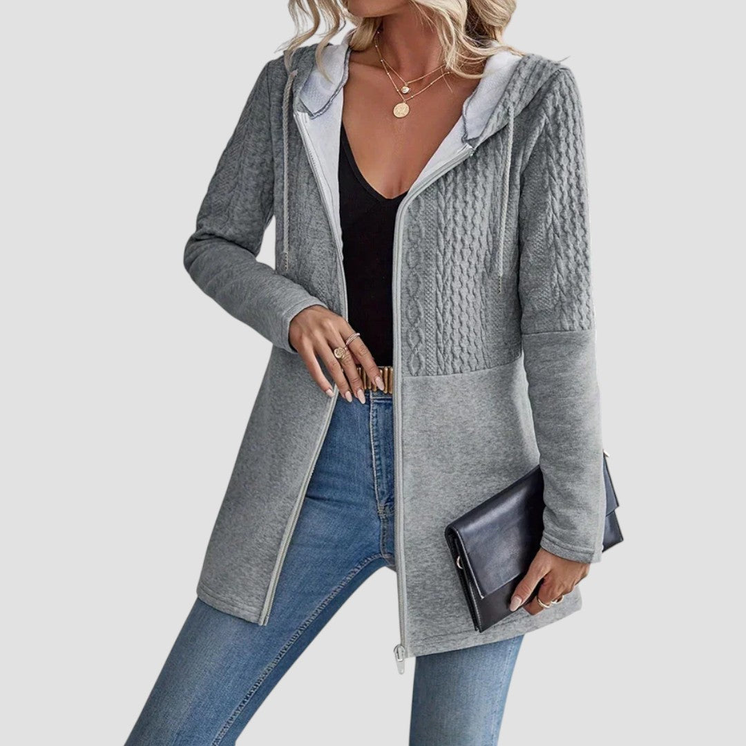 Women's Zip Up Hoodie with Full Length Closure | Breathable Relaxed Fit Sweatshirt for Layering | Size S-5XL, 4 Colors