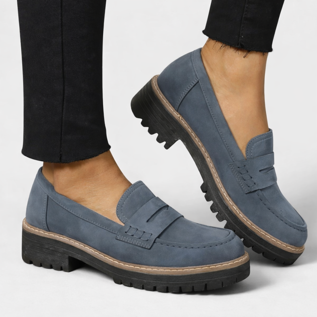 Women's Loafers with Contoured Padded Insole | Cushioned Sole Slip On Shoes for Long Days | Size 6-9.5, 6 Colors