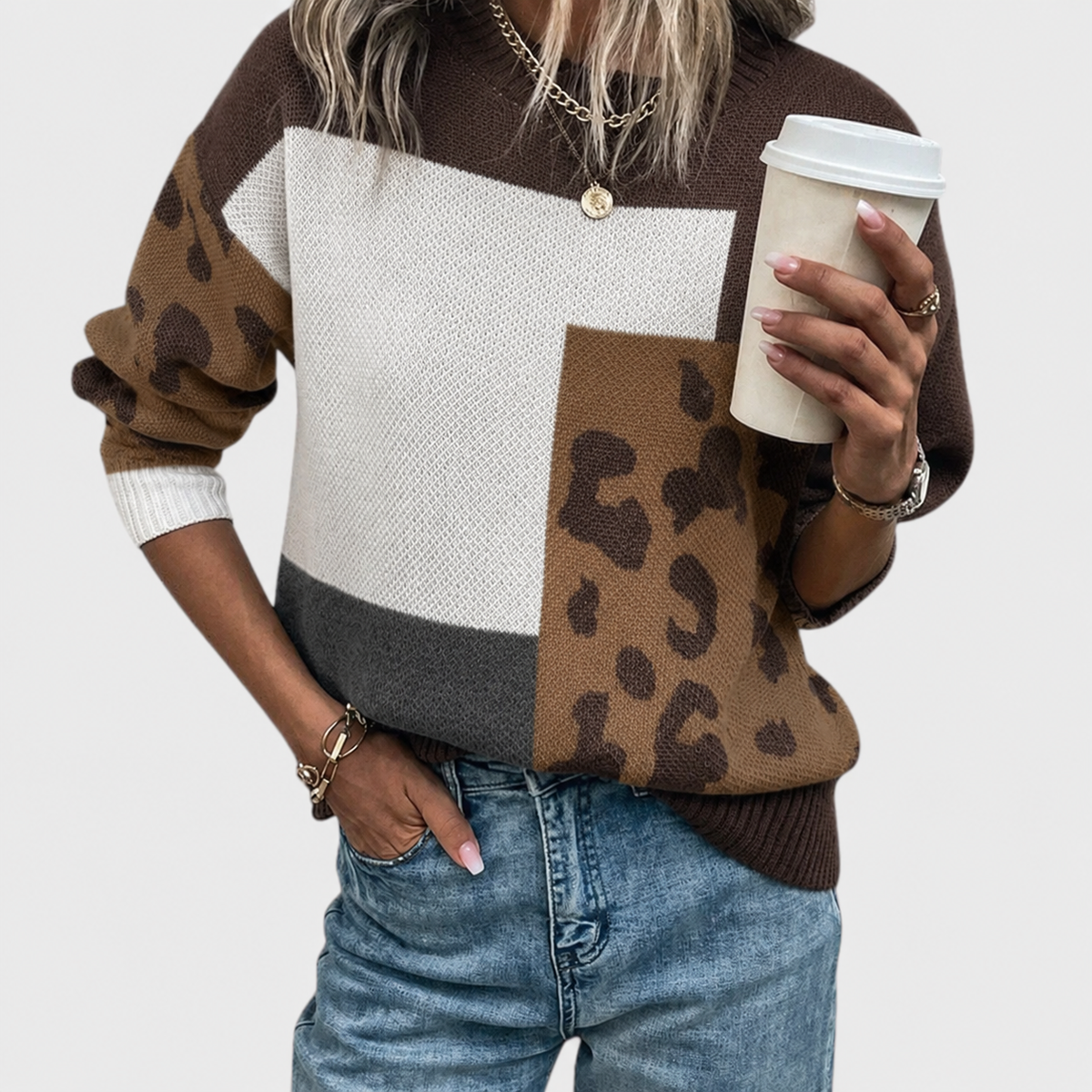 Women's Relaxed Fit Knit Sweater | Soft Breathable Pullover to Wear on Its Own or Over a Shirt | Size S-2XL, 4 Colors
