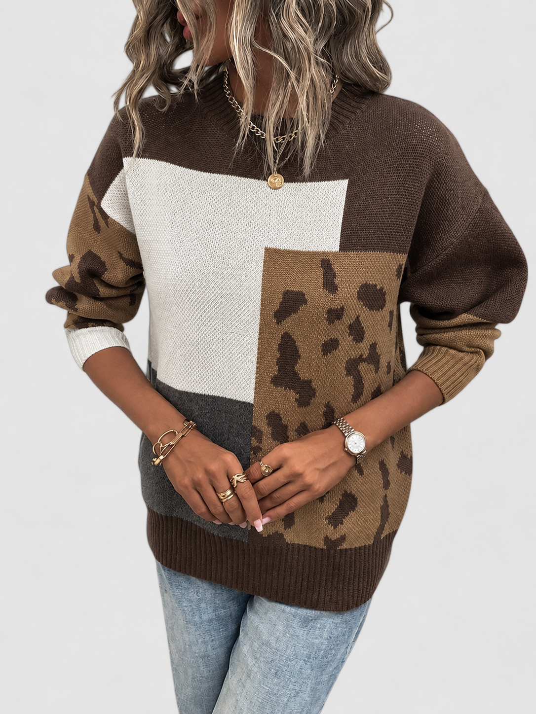 Women's Relaxed Fit Knit Sweater | Soft Breathable Pullover to Wear on Its Own or Over a Shirt | Size S-2XL, 4 Colors