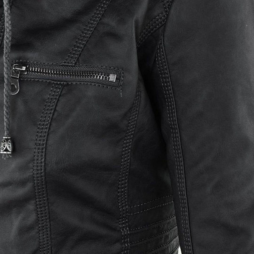 Women's Slim Fit Hooded Jacket with Full Zip Closure | Multi-Pocket Utility Style, Detailed Stitching | Size S-3XL