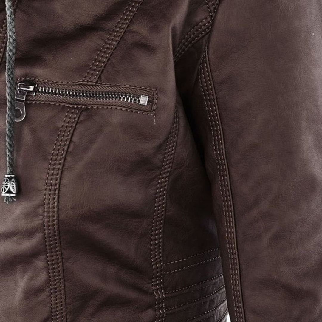 Women's Slim Fit Hooded Jacket with Full Zip Closure | Multi-Pocket Utility Style, Detailed Stitching | Size S-3XL
