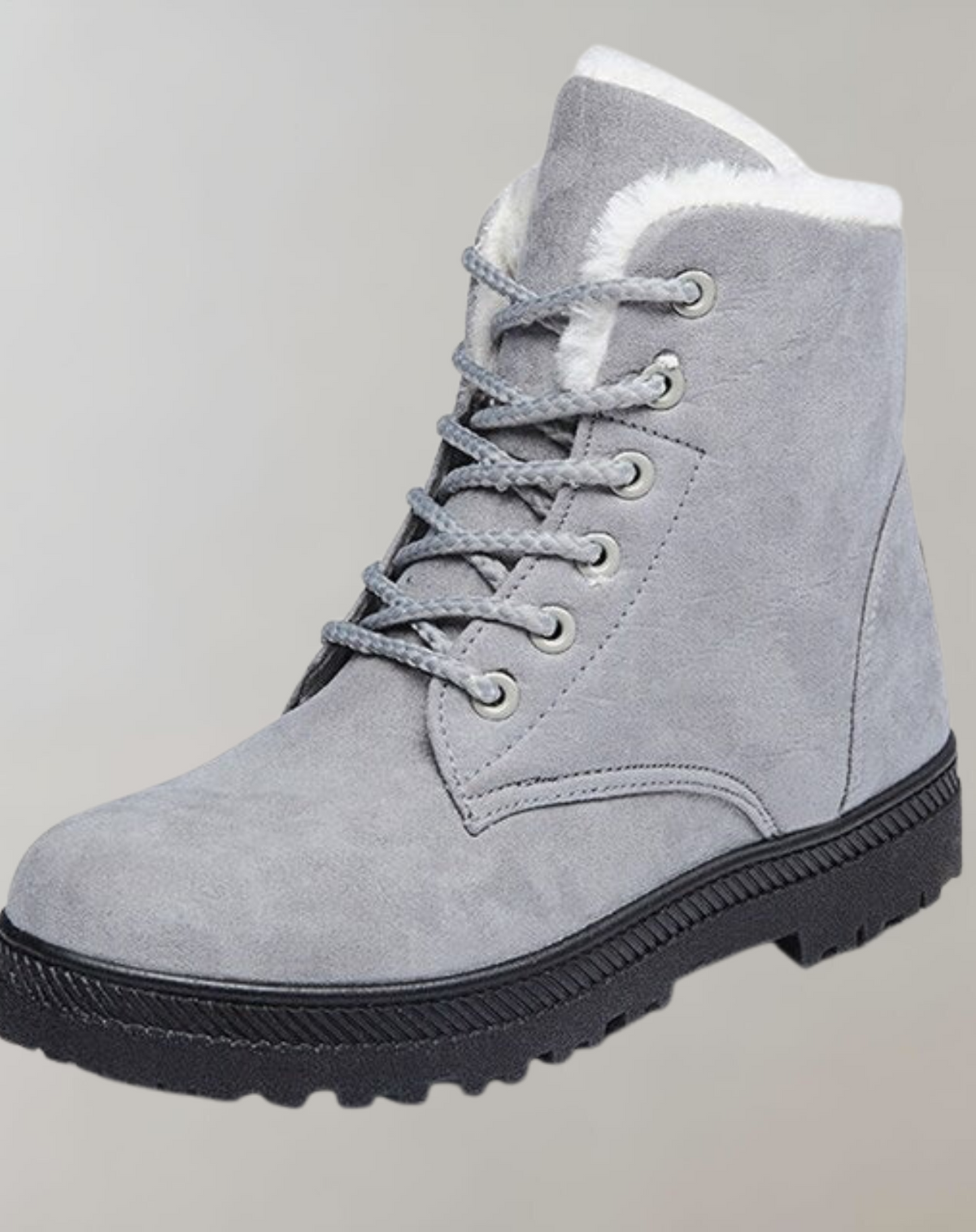 Women's Warm Winter Ankle Boots with Faux Wool Lining | Stable Heel, Soft Booties for Walks and Parties | Size 4-13