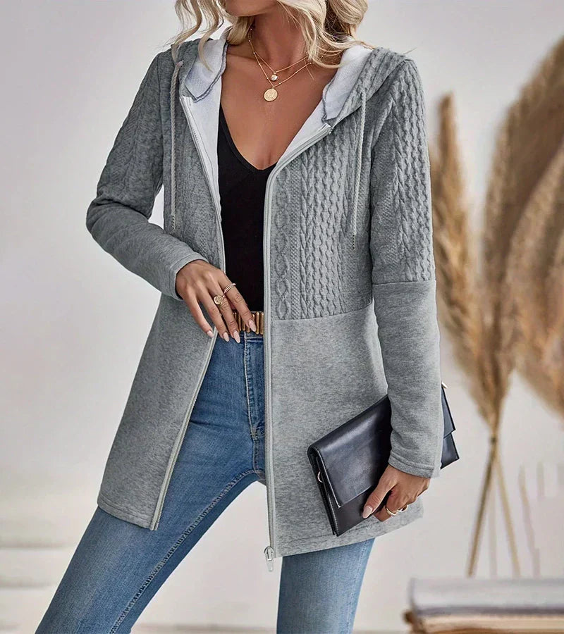Women's Zip Up Hoodie with Full Length Closure | Breathable Relaxed Fit Sweatshirt for Layering | Size S-5XL, 4 Colors