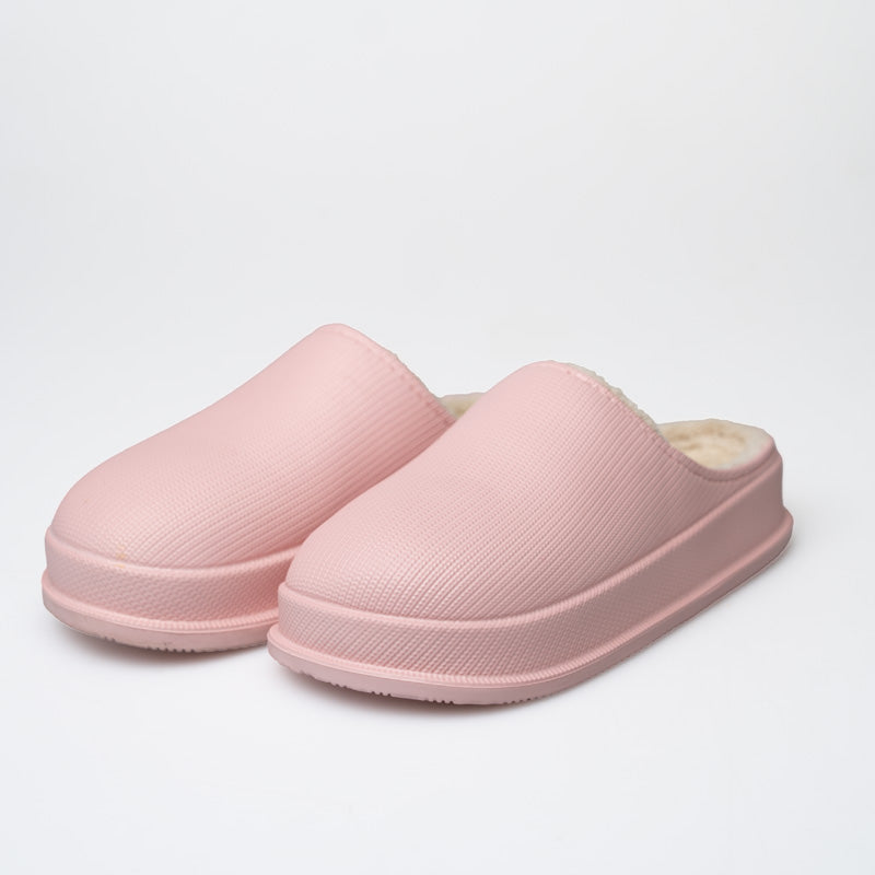 Women's Platform Slippers on a Thick EVA Sole | Closed Toe Mules with a Plush Lining | Sizes 5.5 to 7, 3 Colors