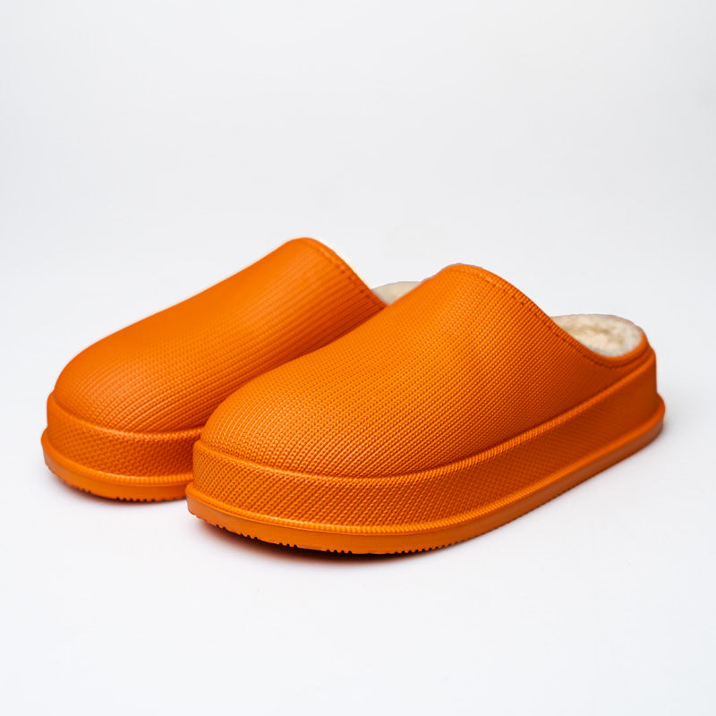 Women's Platform Slippers on a Thick EVA Sole | Closed Toe Mules with a Plush Lining | Sizes 5.5 to 7, 3 Colors