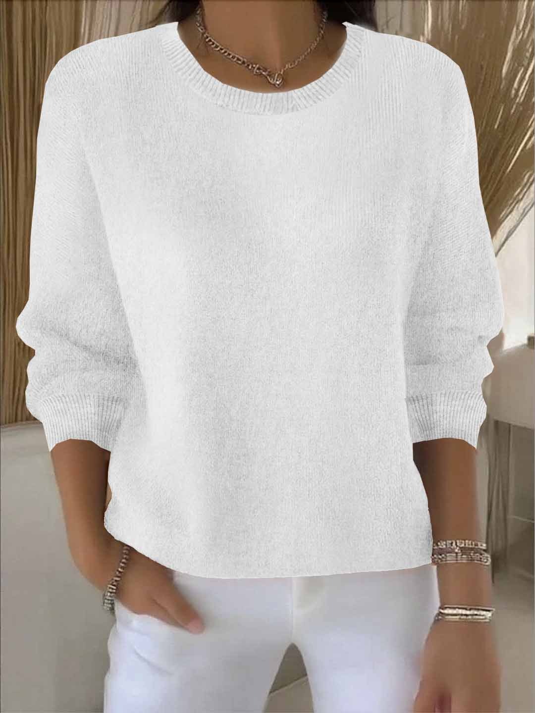 Women's Soft Warm Knit Sweater for Chilly Days | Cozy Everyday Pullover for Casual and Dressy Looks | Size S-3XL