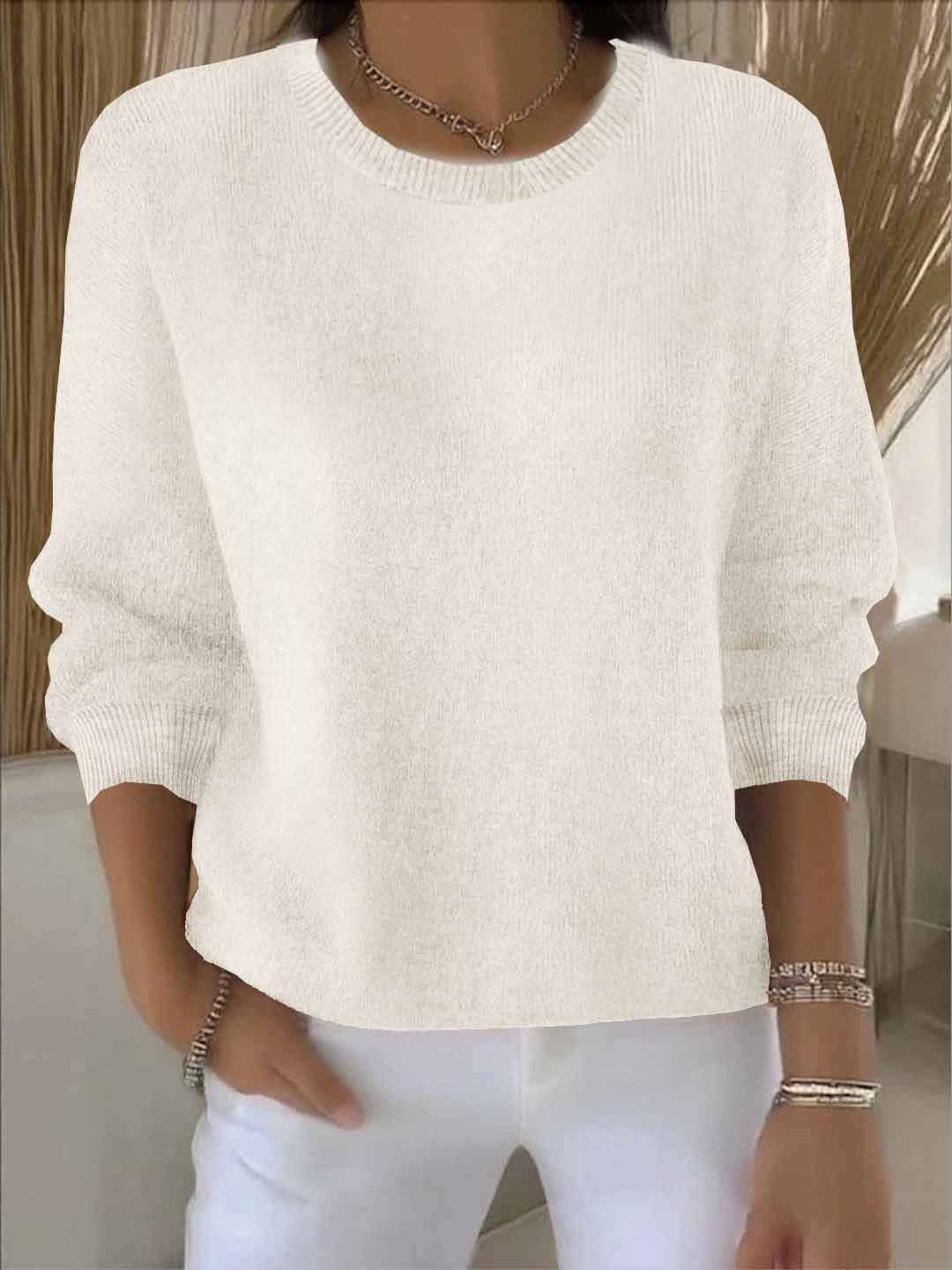 Women's Soft Warm Knit Sweater for Chilly Days | Cozy Everyday Pullover for Casual and Dressy Looks | Size S-3XL