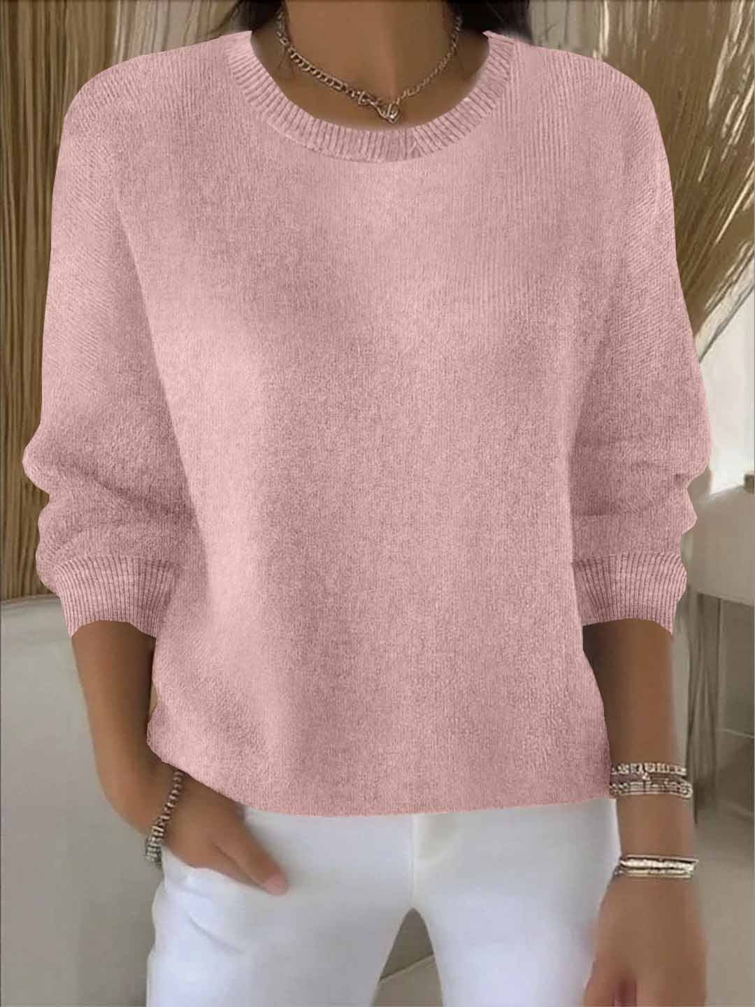 Women's Soft Warm Knit Sweater for Chilly Days | Cozy Everyday Pullover for Casual and Dressy Looks | Size S-3XL