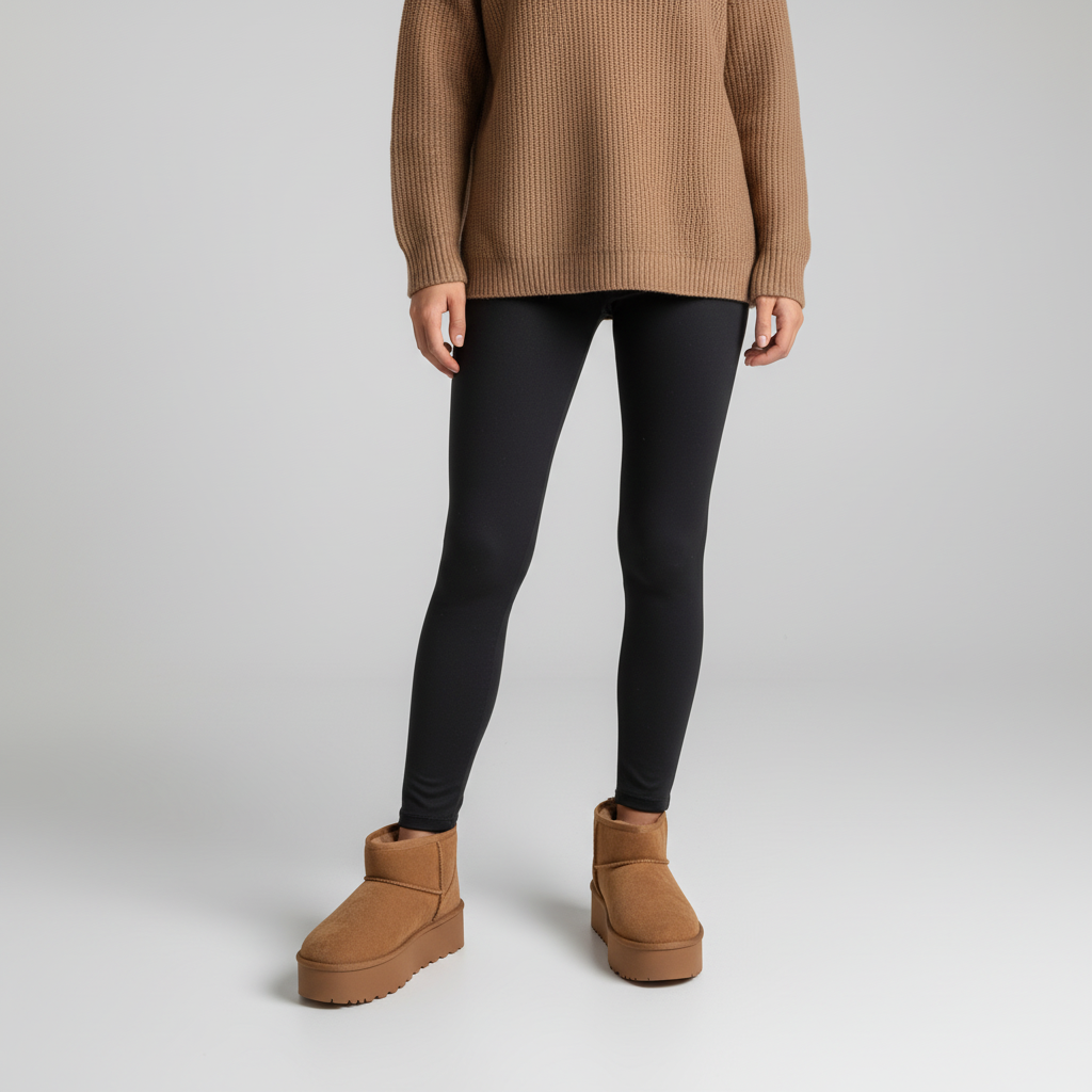Women's Platform Boots with Wool Lining | Pull-On Ankle Shaft and Chunky Treaded Sole | Sizes 5.5-10, 4 Colors