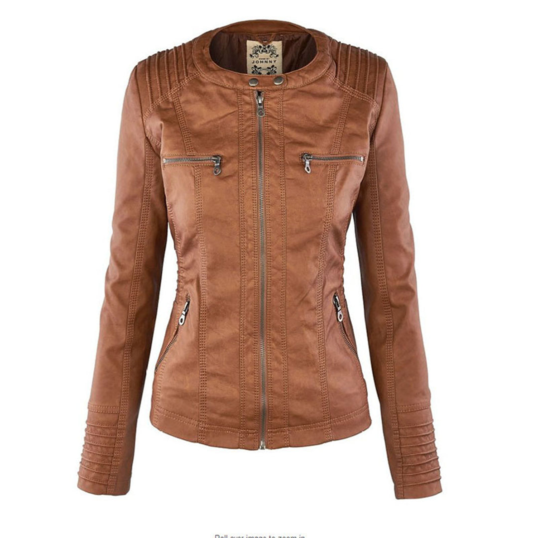 Women's Slim Fit Hooded Jacket with Full Zip Closure | Multi-Pocket Utility Style, Detailed Stitching | Size S-3XL