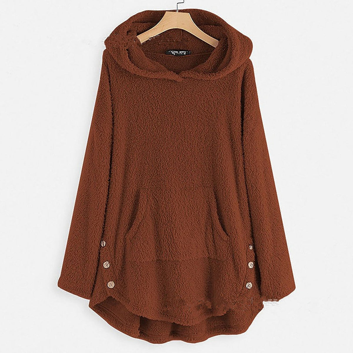 Women's Ultra Soft Plush Hoodie with Relaxed Fit | Warm Winter Sweatshirt for Shopping Days and Cozy Evenings | Size S-5XL