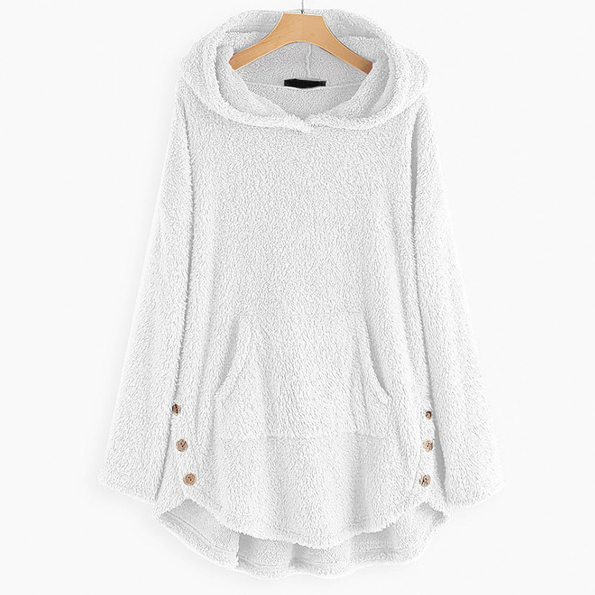 Women's Ultra Soft Plush Hoodie with Relaxed Fit | Warm Winter Sweatshirt for Shopping Days and Cozy Evenings | Size S-5XL