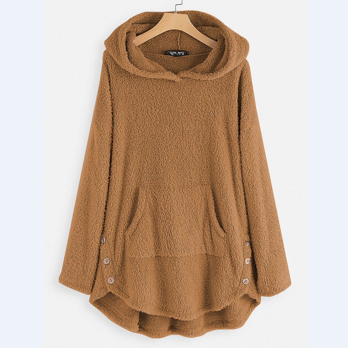 Women's Ultra Soft Plush Hoodie with Relaxed Fit | Warm Winter Sweatshirt for Shopping Days and Cozy Evenings | Size S-5XL