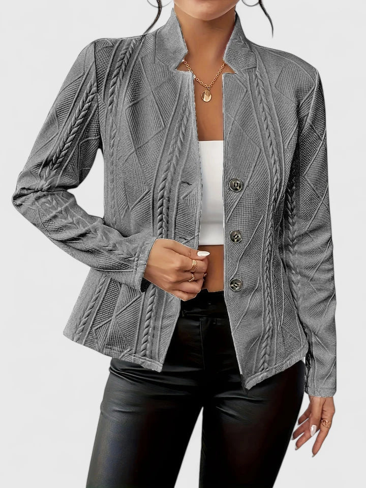 Women's Tailored Blazer with Minimal Design | Wrinkle-Resistant, Machine Washable Jacket for Work or Casual | Size S-2XL