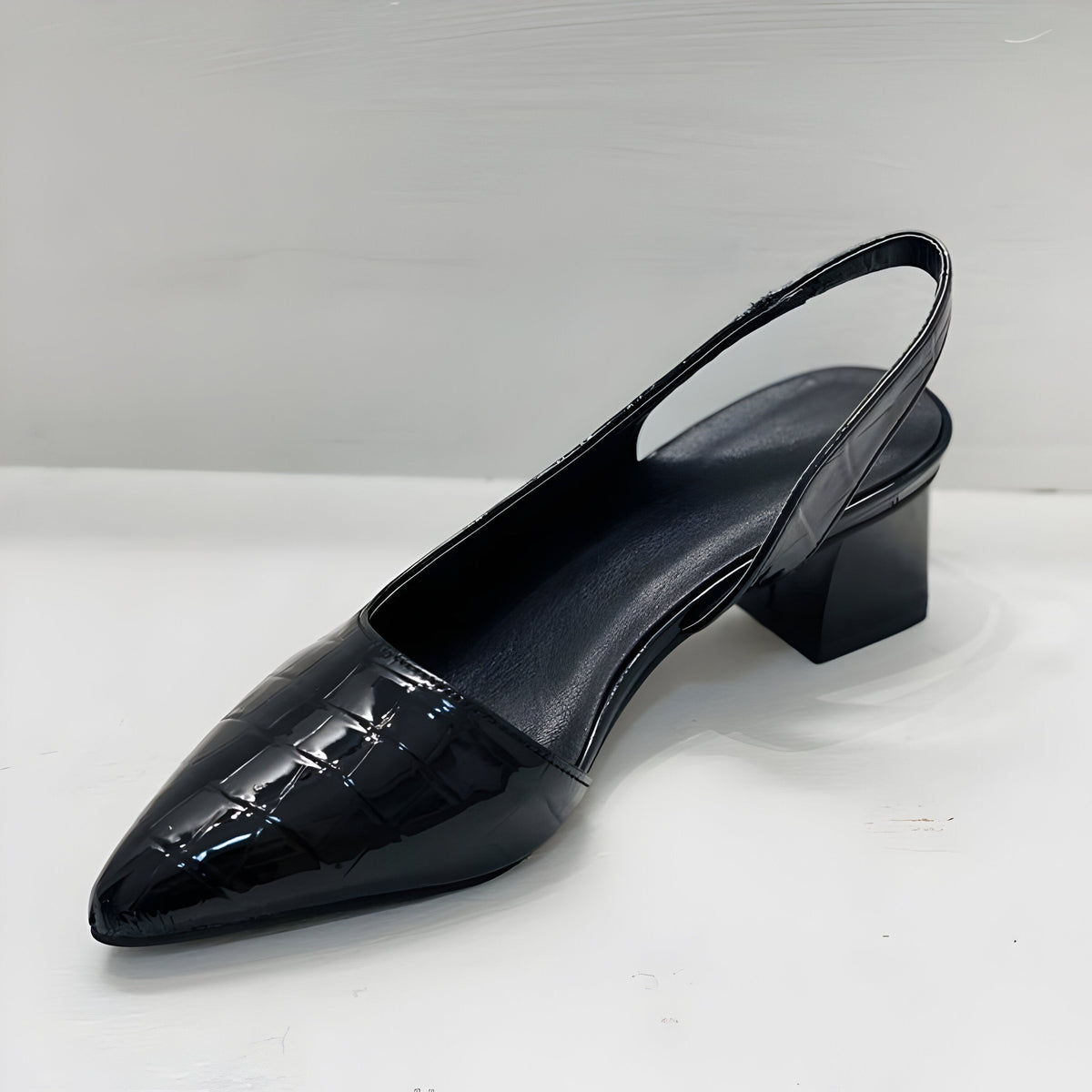 Women's Heeled Pumps with Supportive Footbed | Cushioned Padding, Lightweight Build for Long Days | Size 6-9, Black or Brown