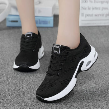 Women's Memory Foam Sneakers | Breathable Upper and Cushioned Sole for Long Days on Your Feet | Size 5-10.5, 7 Colors
