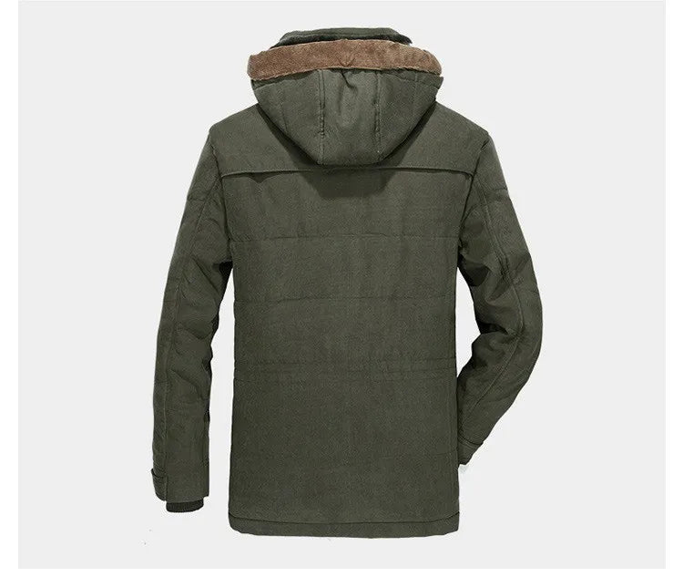 Men's Men's Jacket with Hood and Lining | Ribbed Cuffs, Zip Closure, Thermal Lining | For Winter | Size M-5XL