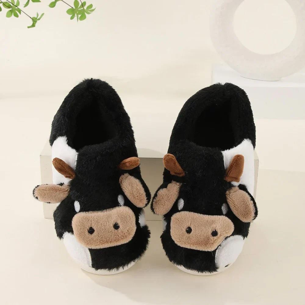 Women's Cozy Slippers in Printed Plush | Closed Toe House Shoes with a Soft Lining | Non Slip Sole, 3 Colors