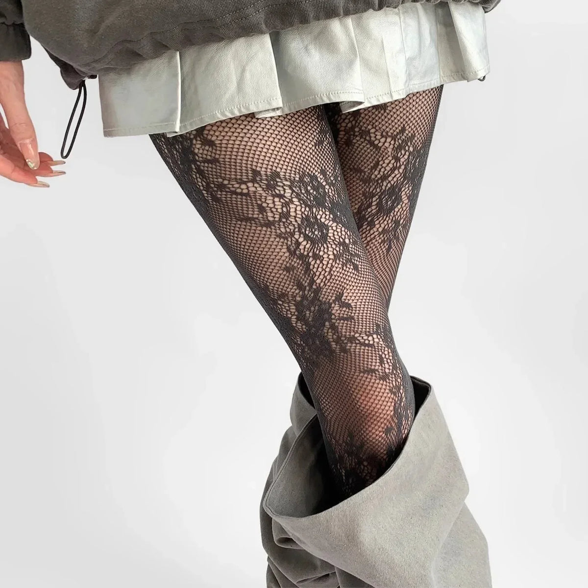 Women's Trousers with Floral Print | Brown, Red, White, Black, Grey