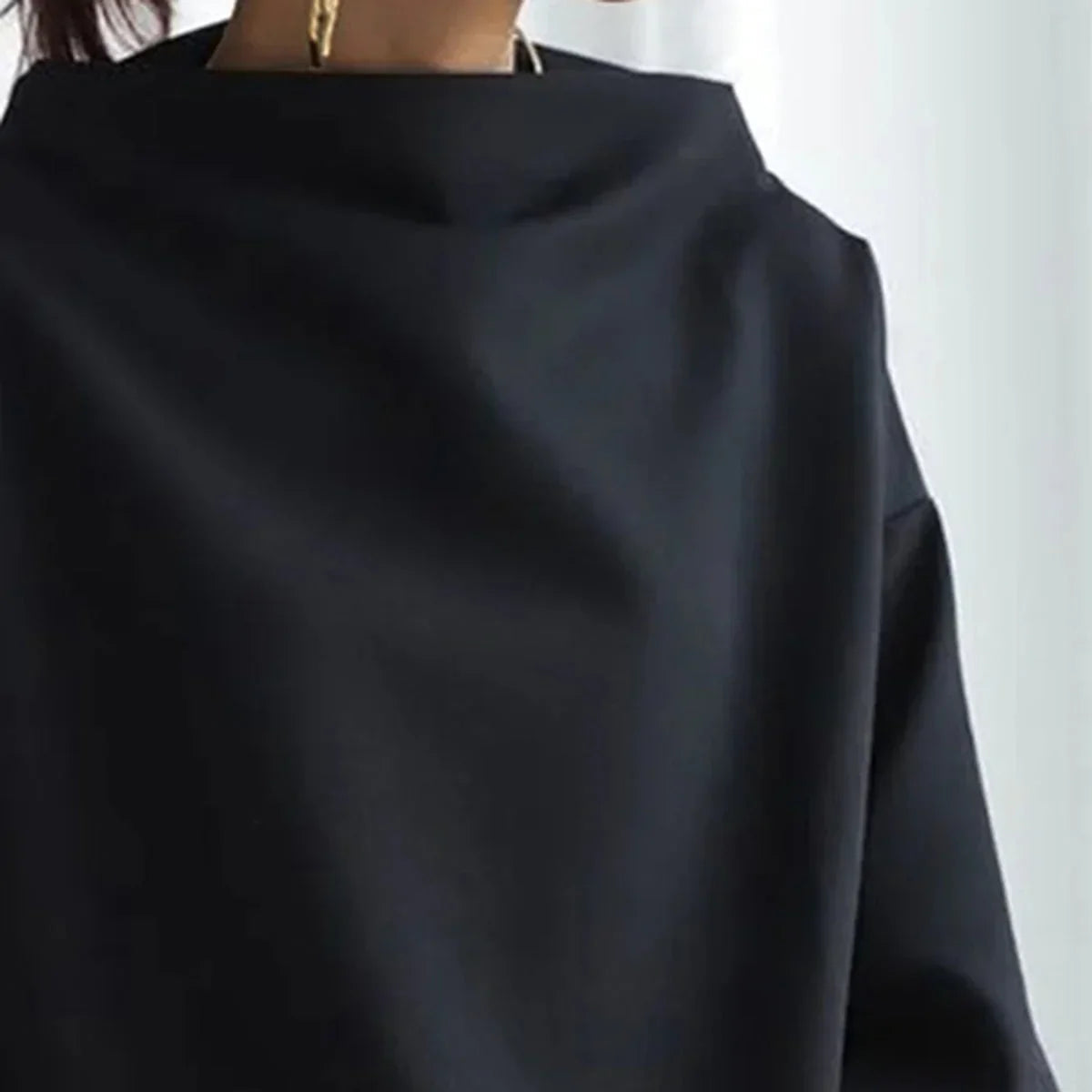 Women's Sweater with Oversized Fit | Size S-3XL | Black