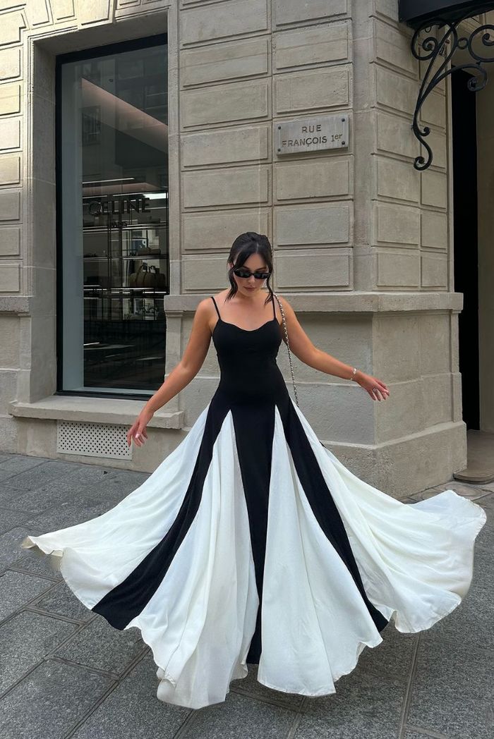 Women's Panelled Maxi Dress with a Defined Waist | Floor-Length Wedding Guest Gown, Clean Seams | Size XS-XL, White