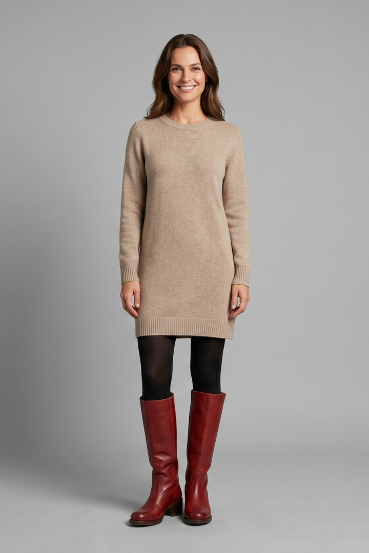 Women's Mid Calf Block Heel Boots with Round Toe for Fall | Pull-On Style with Stitched Panel Detail | Size 5-12