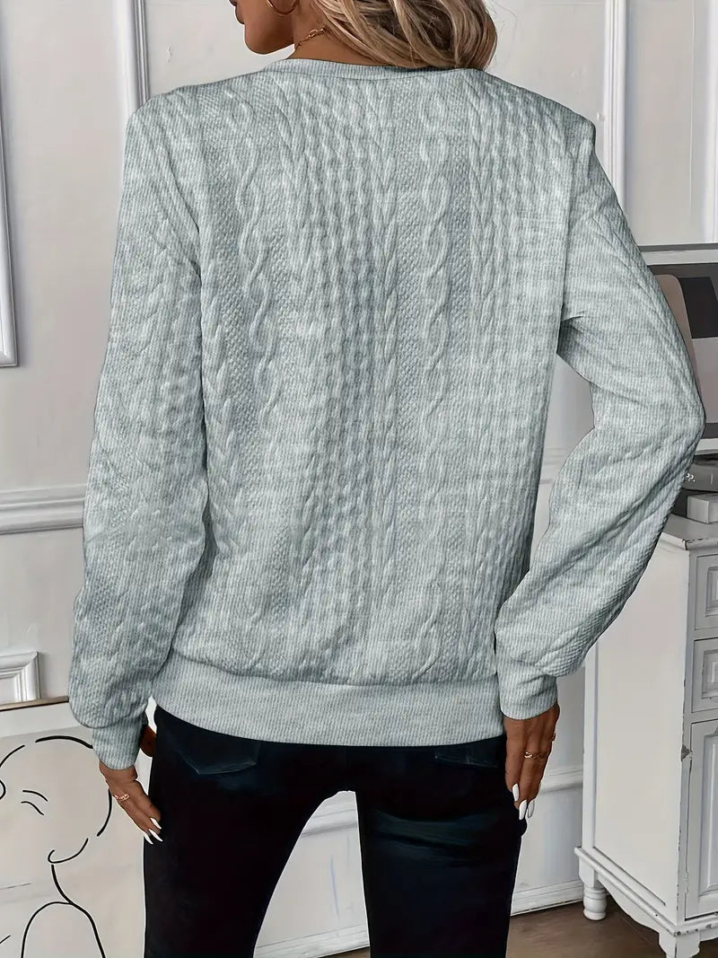 Women's Cable Knit Cardigan with Front Zip | Fitted Shape That Slips Easily Under a Jacket | Size S-2XL, 8 Colors