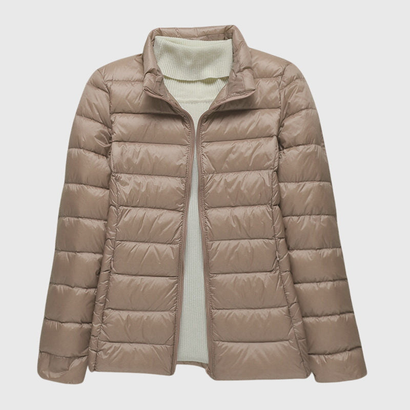 Women's Lightweight Quilted Puffer Jacket, Windproof and Waterproof | Warm Outerwear for Fall and Winter | Size S-3XL