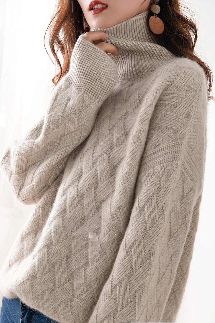 Women's Cashmere Pullover Sweater with Crew Neck | Soft Warm Knit for the Cold Season, Classic Versatile Style | Size S-2XL
