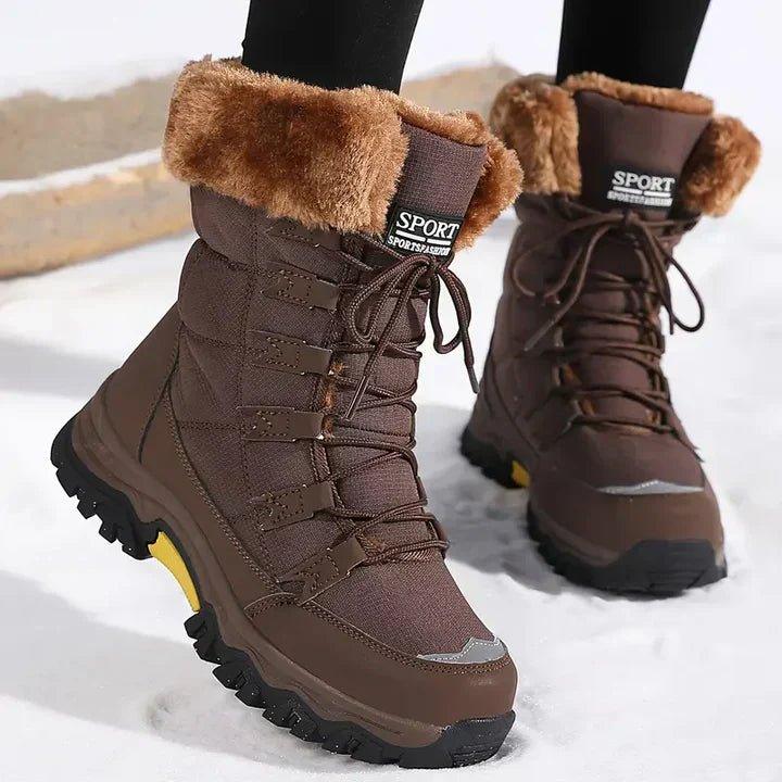 Women's Waterproof Snow Boots with a Non-Slip Sole | Thermal Padding for Cold Winter Days | Size 6-9.5, 3 Colors