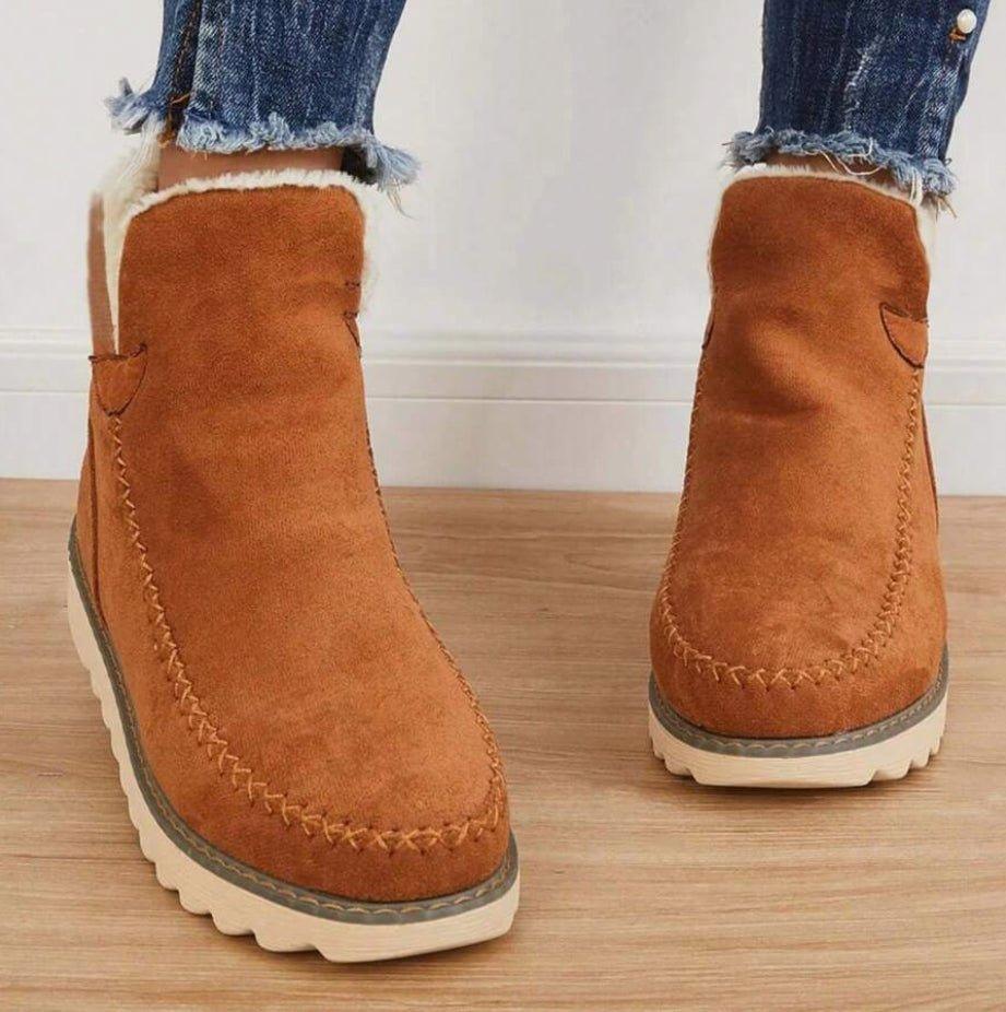Women's Boots with Lace-Up | For Winter | Size 5-11 | Black, Beige, Brown