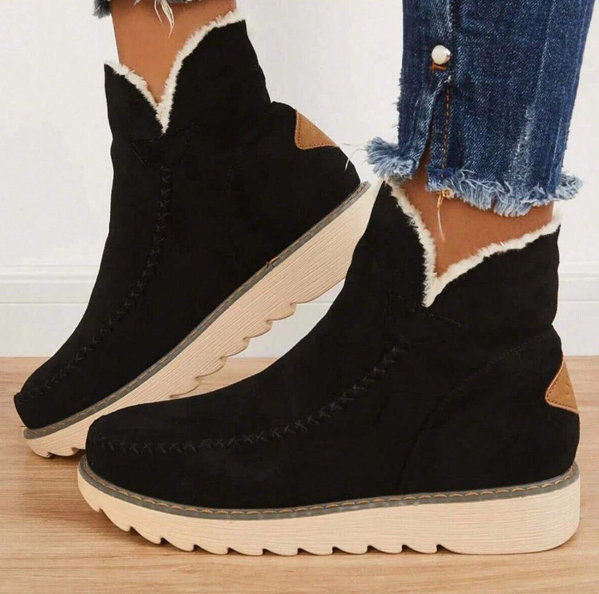 Women's Boots with Lace-Up | For Winter | Size 5-11 | Black, Beige, Brown