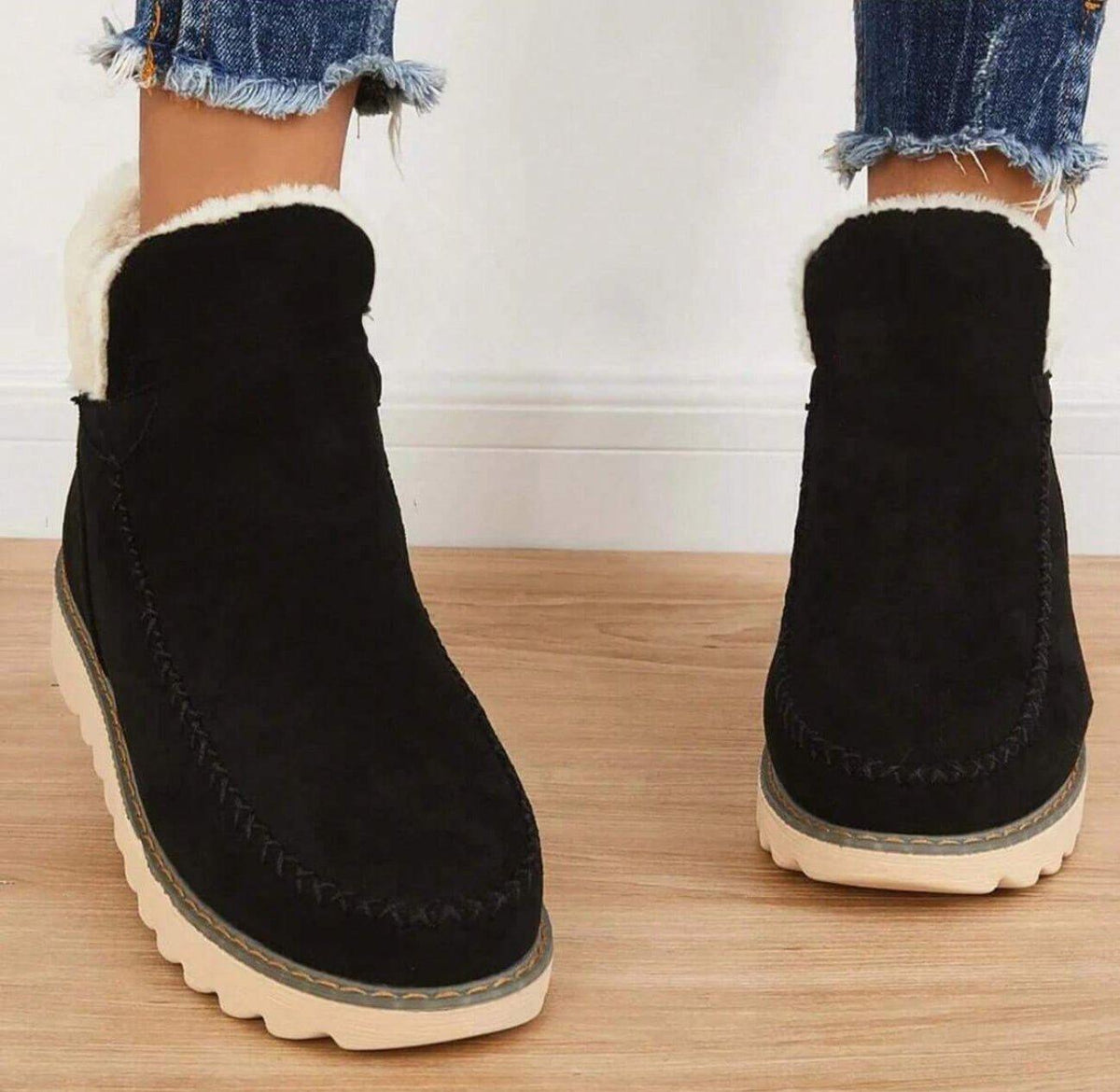 Women's Boots with Lace-Up | For Winter | Size 5-11 | Black, Beige, Brown