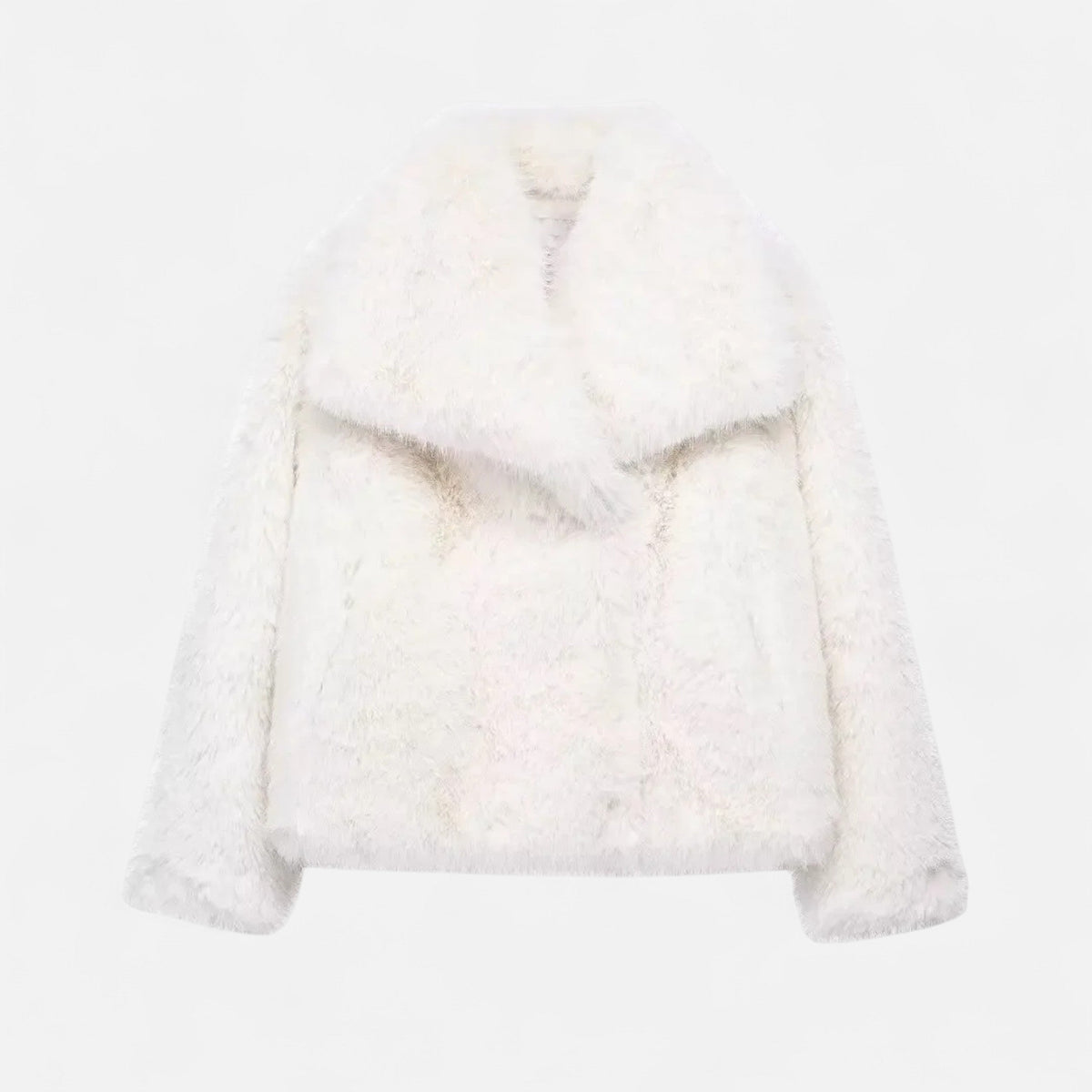Women's Long Wrap Coat with Collar and Button Front | Relaxed Tailored Fit, Set-In Pockets, Winter Outerwear | Size XS-L