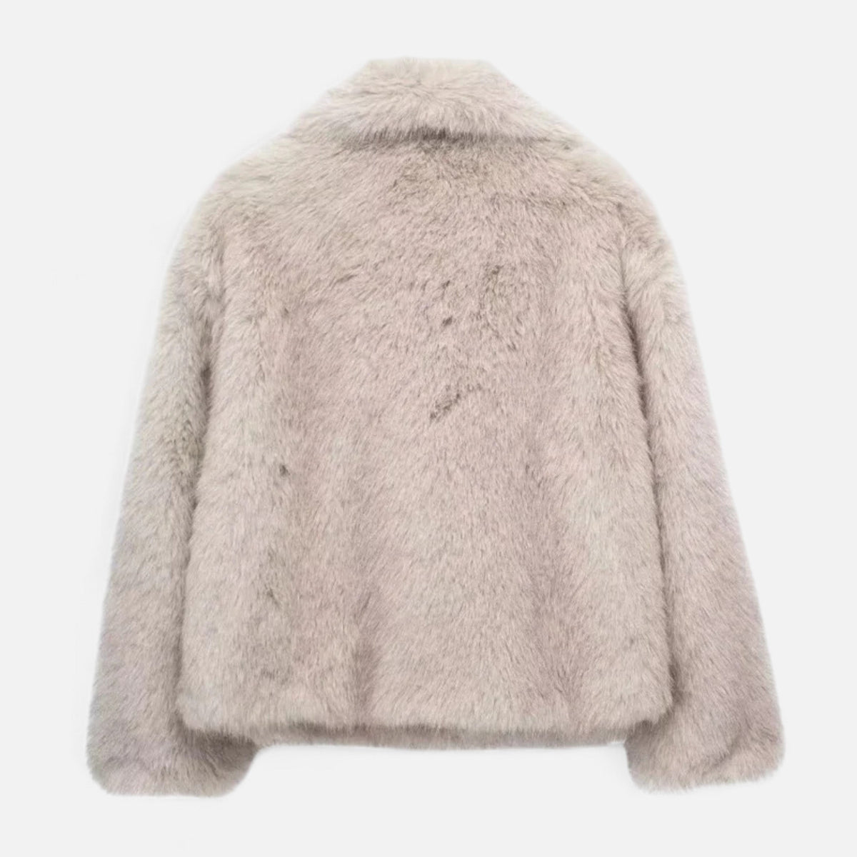 Women's Long Wrap Coat with Collar and Button Front | Relaxed Tailored Fit, Set-In Pockets, Winter Outerwear | Size XS-L