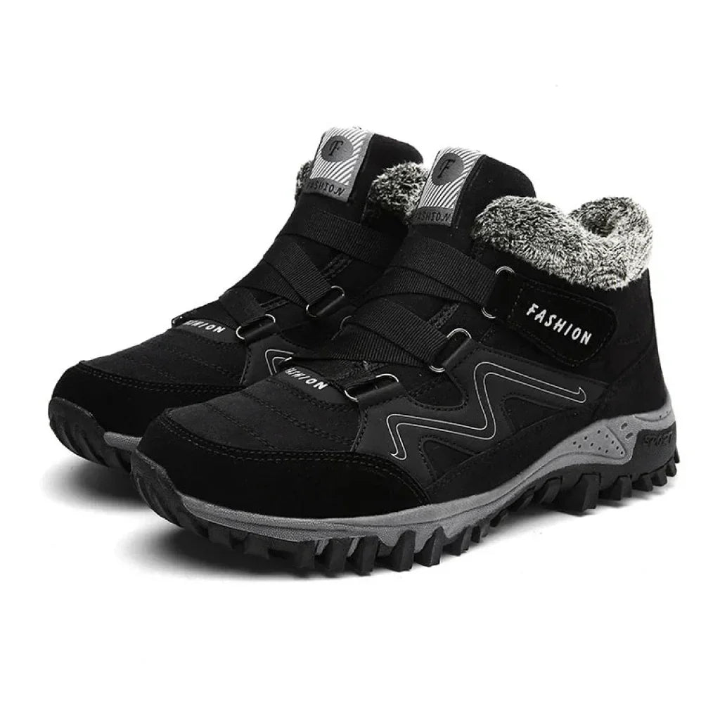 Women's Waterproof Boots with Lugged Outsole | Reinforced Toe Cap and Warm Lining | Sizes 5.5-11, 3 Colors