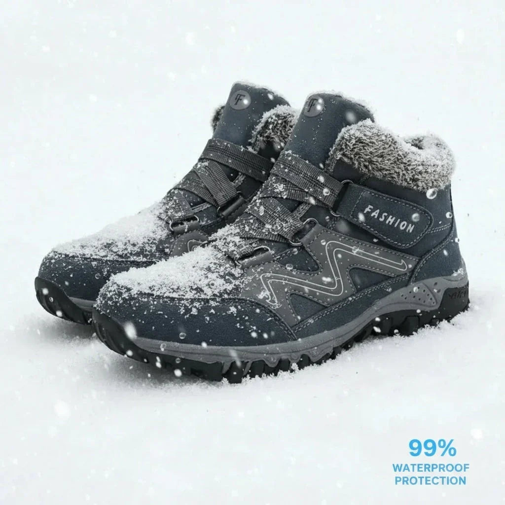 Women's Waterproof Boots with Lugged Outsole | Reinforced Toe Cap and Warm Lining | Sizes 5.5-11, 3 Colors