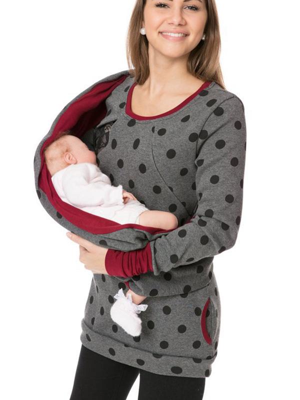 Women's Hoodie | Size S-XL | Grey, Yellow, Burgundy, Grey Polka Dot, Grey Floral Print, Dark Grey and 2 more