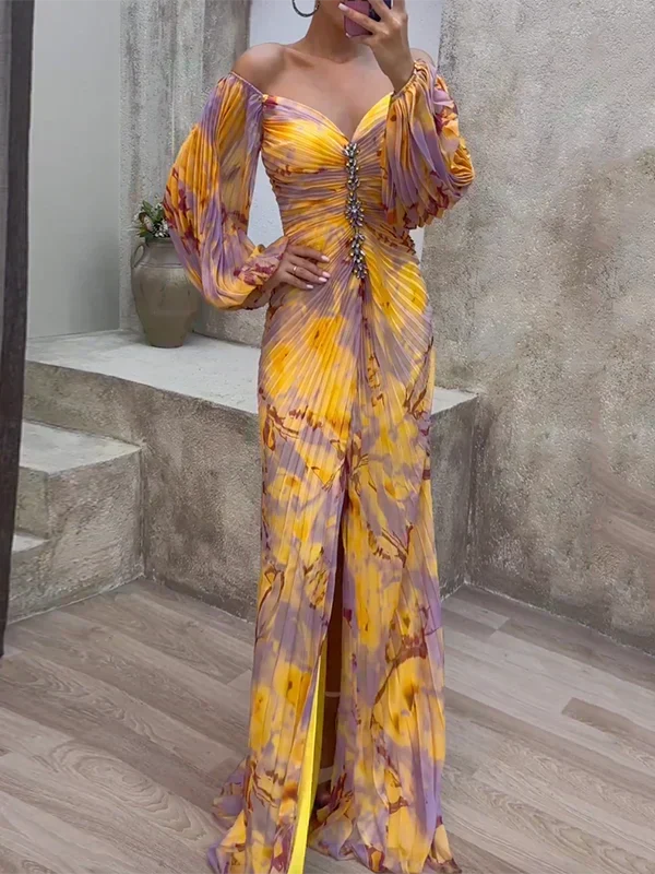 Women's Lace Wedding Guest Dresses with a V Neck | Flowing Line in a Breathable Lightweight Fabric | Size S-XL