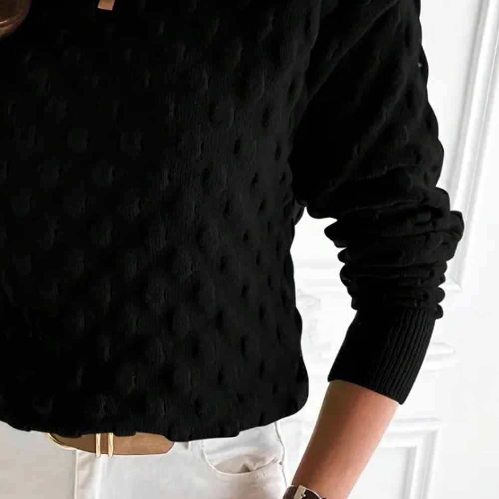 Women's Cashmere Cable Knit Sweater with Crew Neck | Long Sleeve Pullover with Ribbed Cuffs and Hem | Size S-2XL