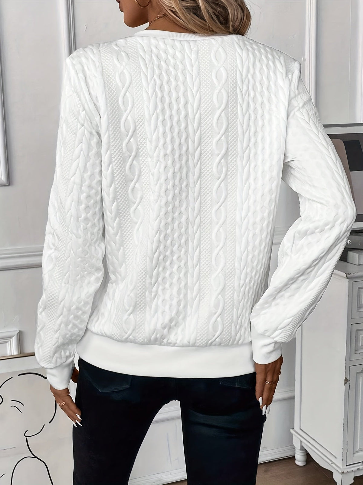 Women's Cable Knit Cardigan with Front Zip | Fitted Shape That Slips Easily Under a Jacket | Size S-2XL, 8 Colors
